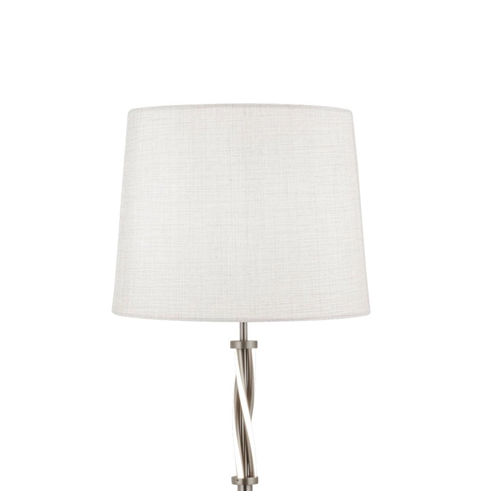 Staande schemerlamp Vegas metaalgrijs met wit Searchlight 5053423139319