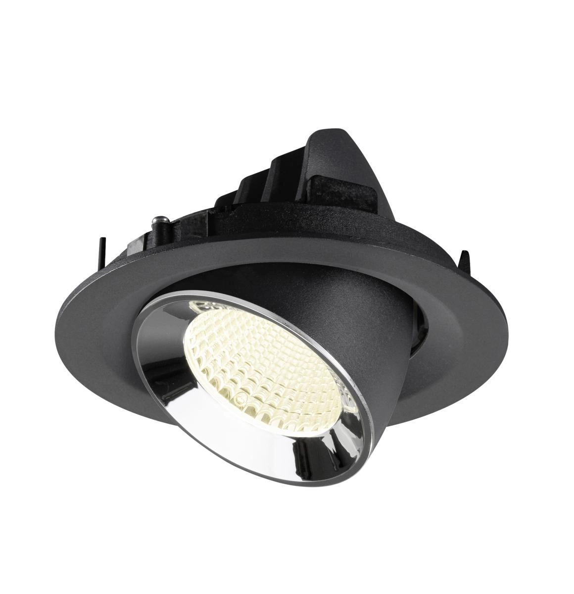 Inbouwspot Numinos Gimble M zwart/chroom 4000K - 40gr SLV 4024163311724