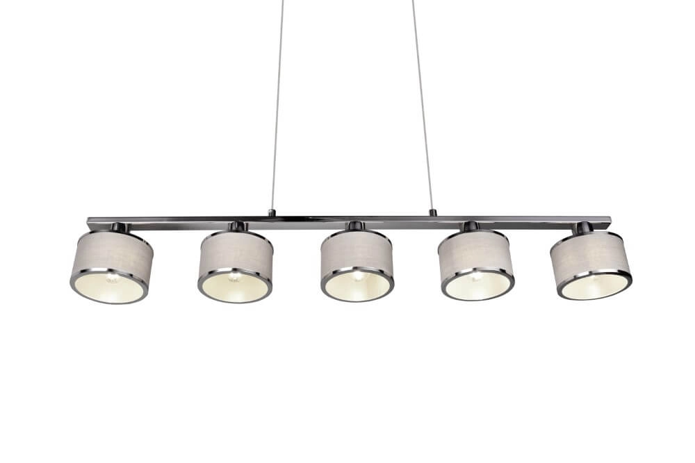 5-lichts hanglamp Kaprun recht 92cm Trio 4017807581157