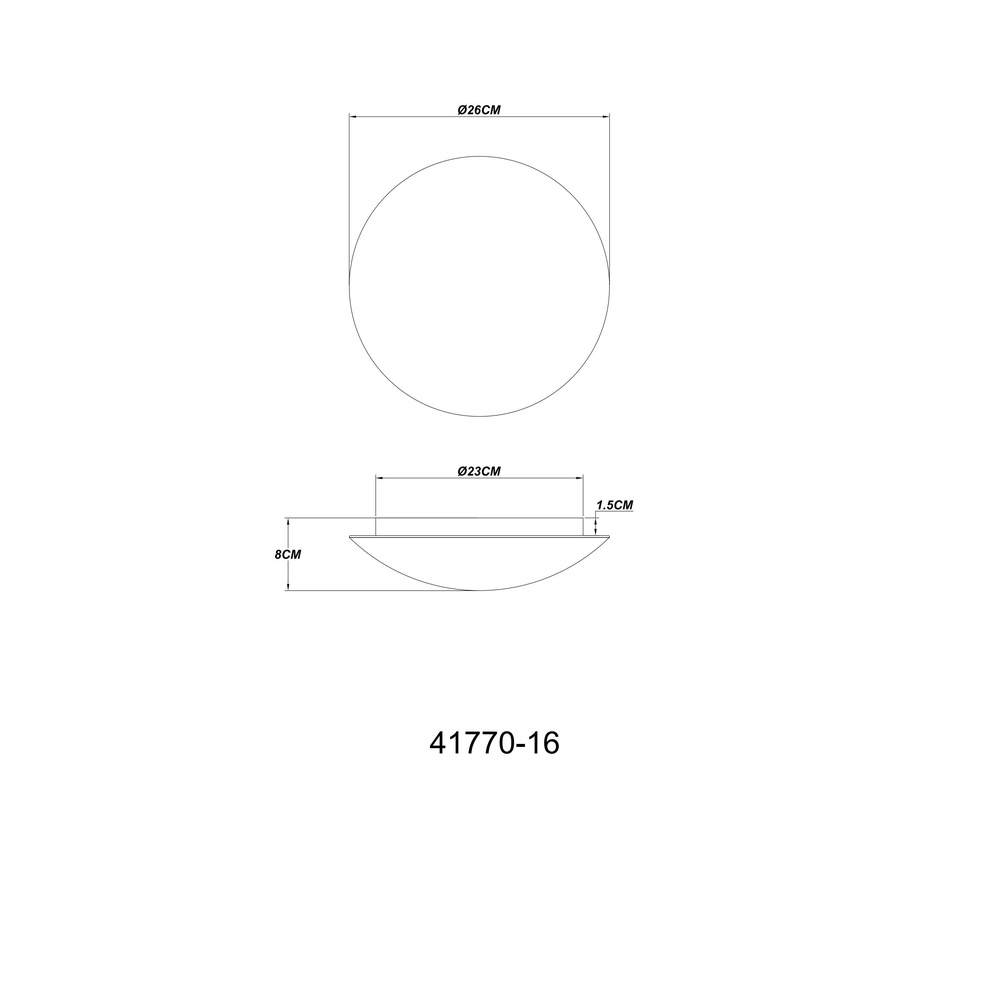Plafondlamp Patricia wit Ø 26cm Globo 9007371478262
