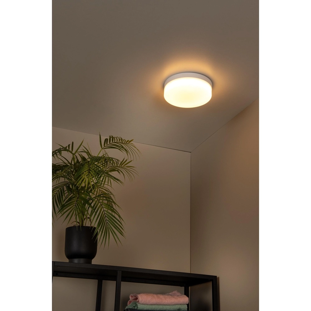 Plafonniere Biskit Ø 23cm - IP44 wit Lucide 5411212792143