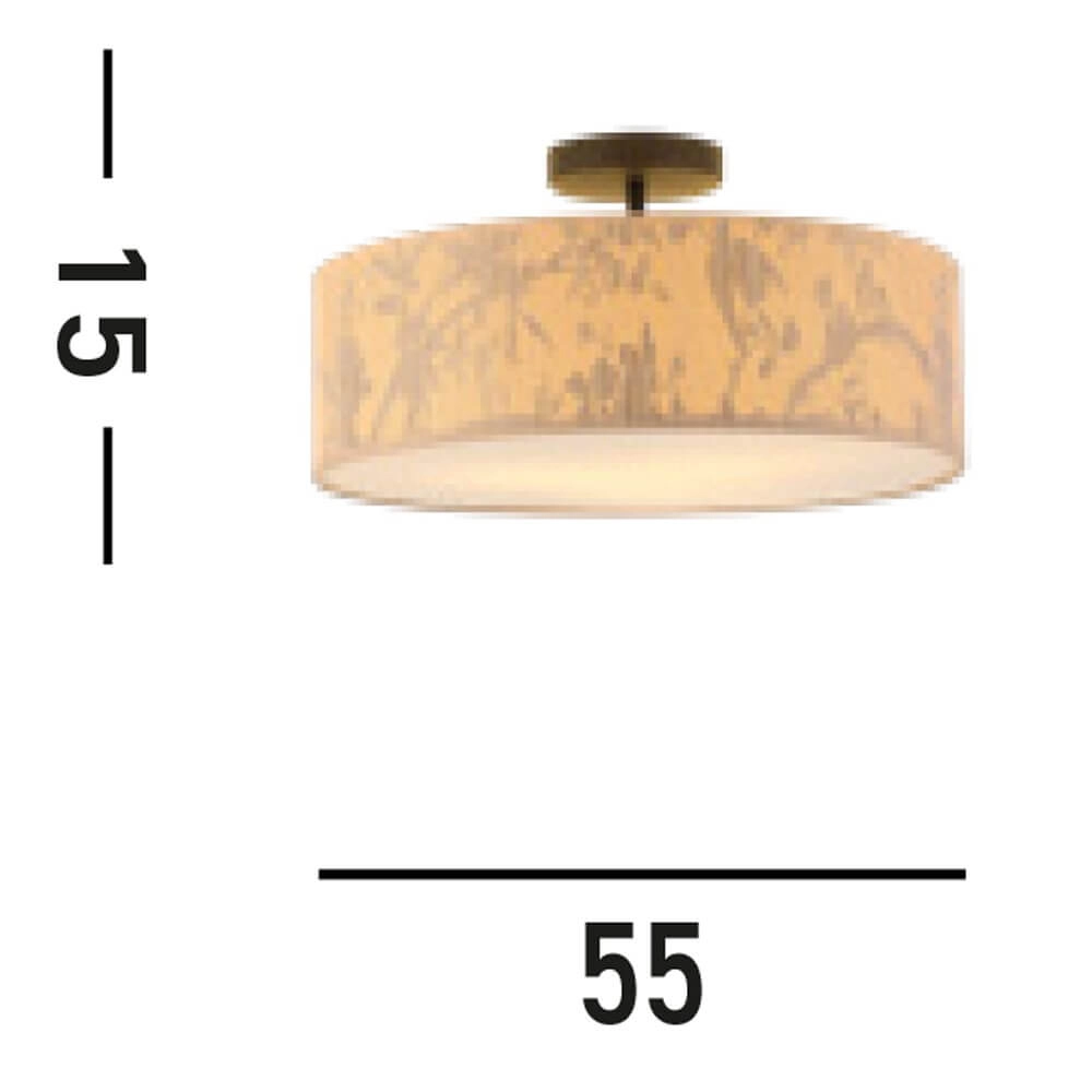 Landelijke plafondlamp Isla Ø 55cm Searchlight 5053423273365