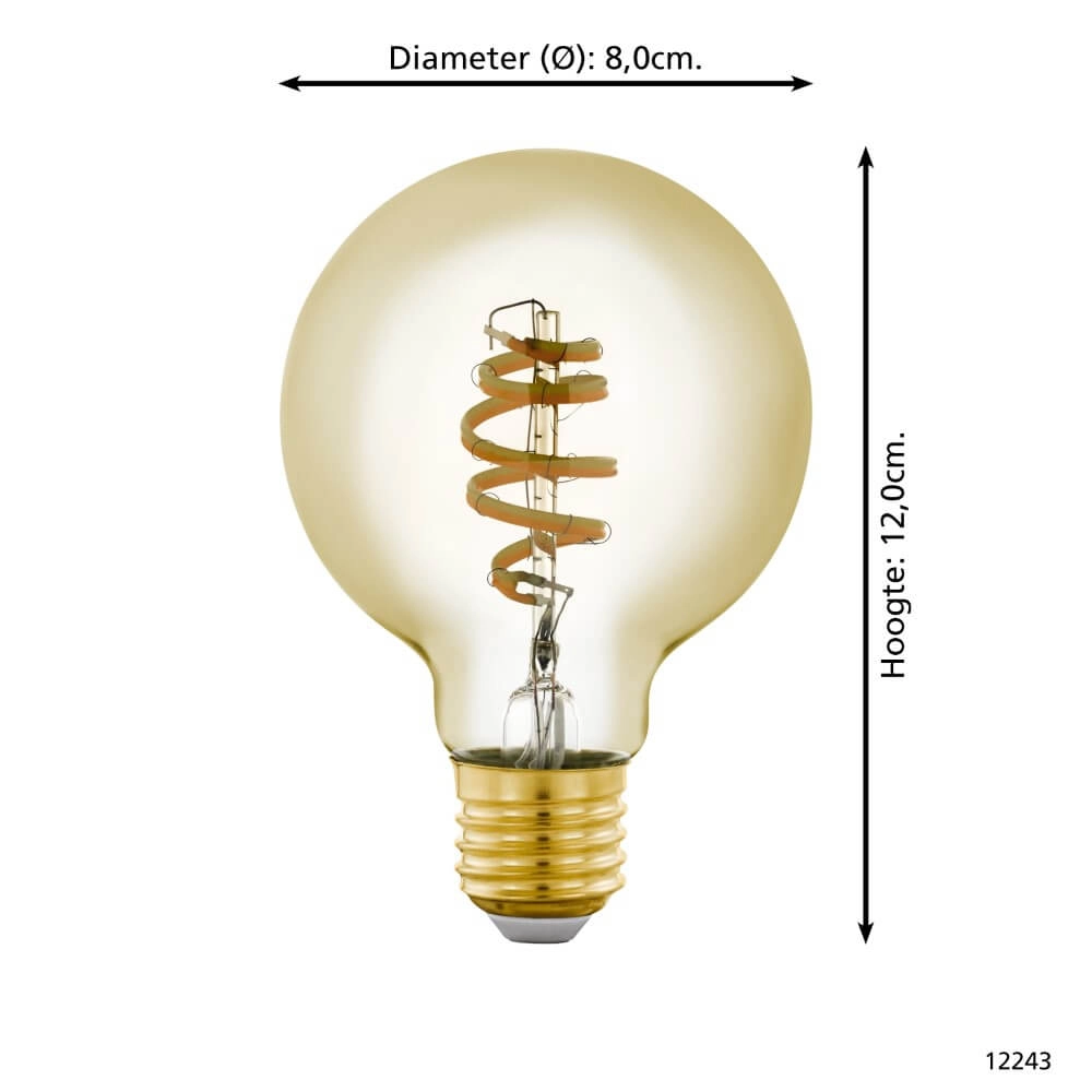 Led lampenbol Zigbee - E27 - 4.9 watt - 2200-6500K - G80 Eglo 9002759122430