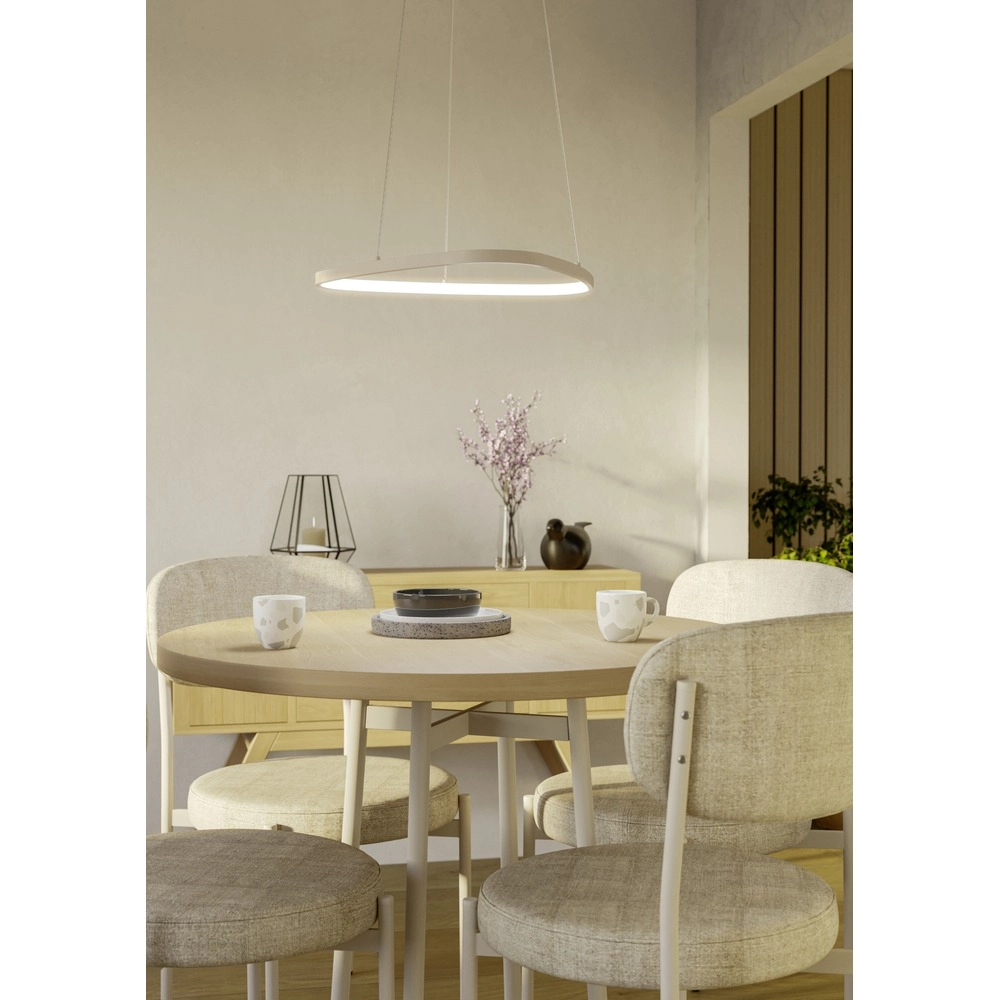 Moderne hanglamp Leporano zand bruin Eglo 9008606391196
