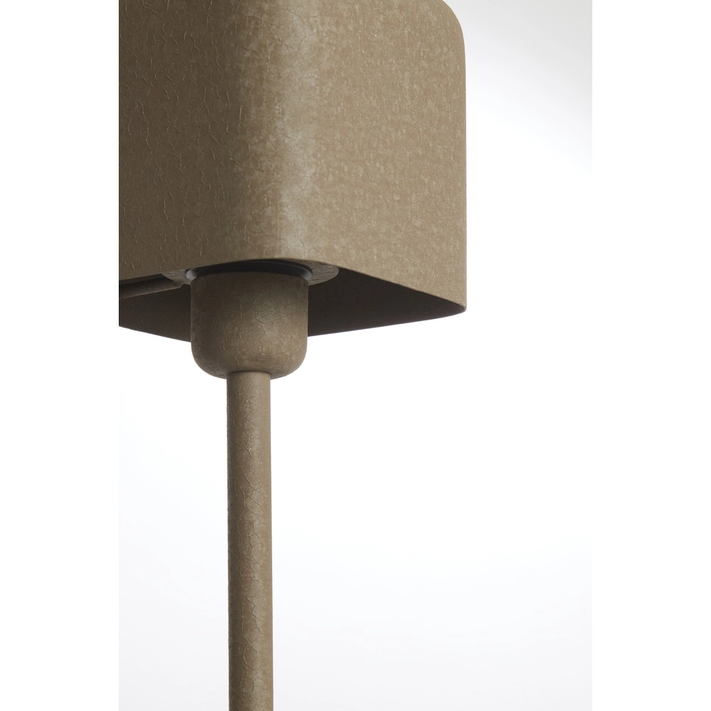 Nachtkastlamp Elenie 13x13cm - mat donker bruin Light & Living 8717807818685