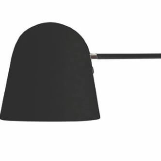 Strakke leeslamp Sensa zwart met hout Artdelight 8719831733262