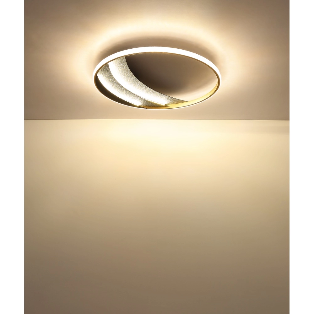 Unieke plafondlamp Constance zwart met goud Ø 52cm Globo 9007371572847