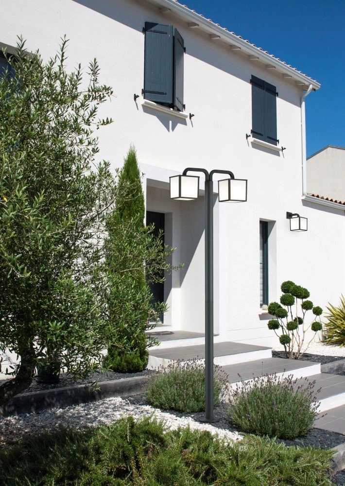 Buitenlantaarn Cubango 2-lichts antraciet Trio 4017807282405