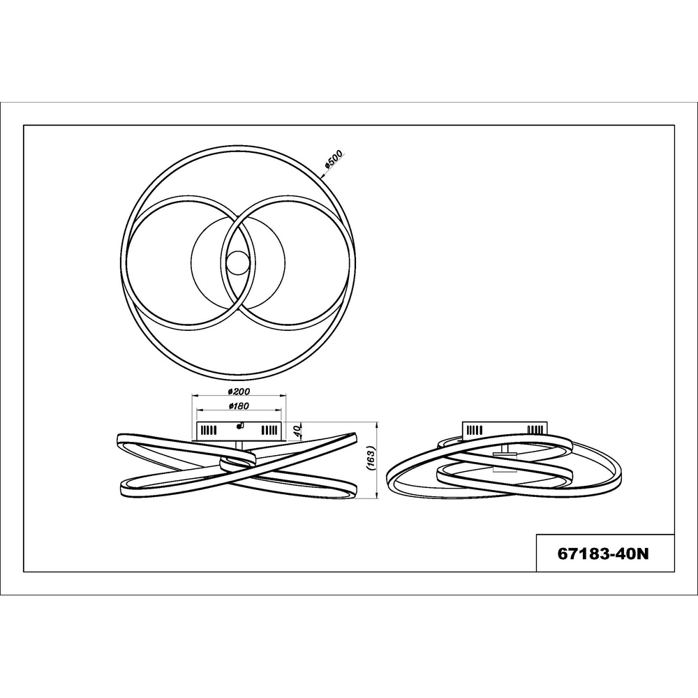Moderne plafondlamp Glyxar zwart Globo 9007371453788