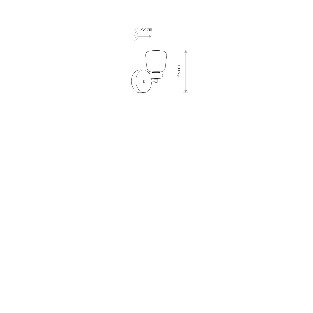 Wandlamp Ceramic Led keramiek en glas Lyora 5903139117036