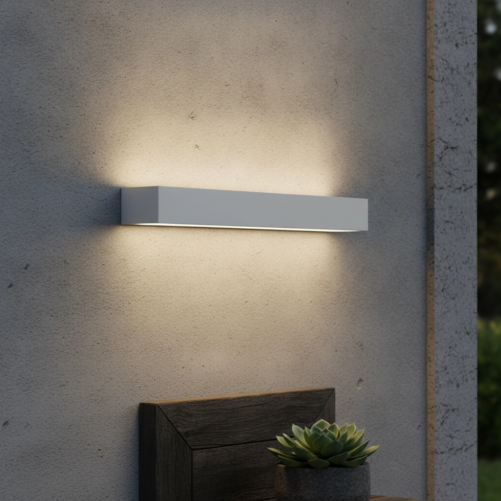 Wandlamp Path design wit 51cm