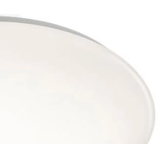 Plafonnière Paolo 37cm effen wit Trio 4017807507720