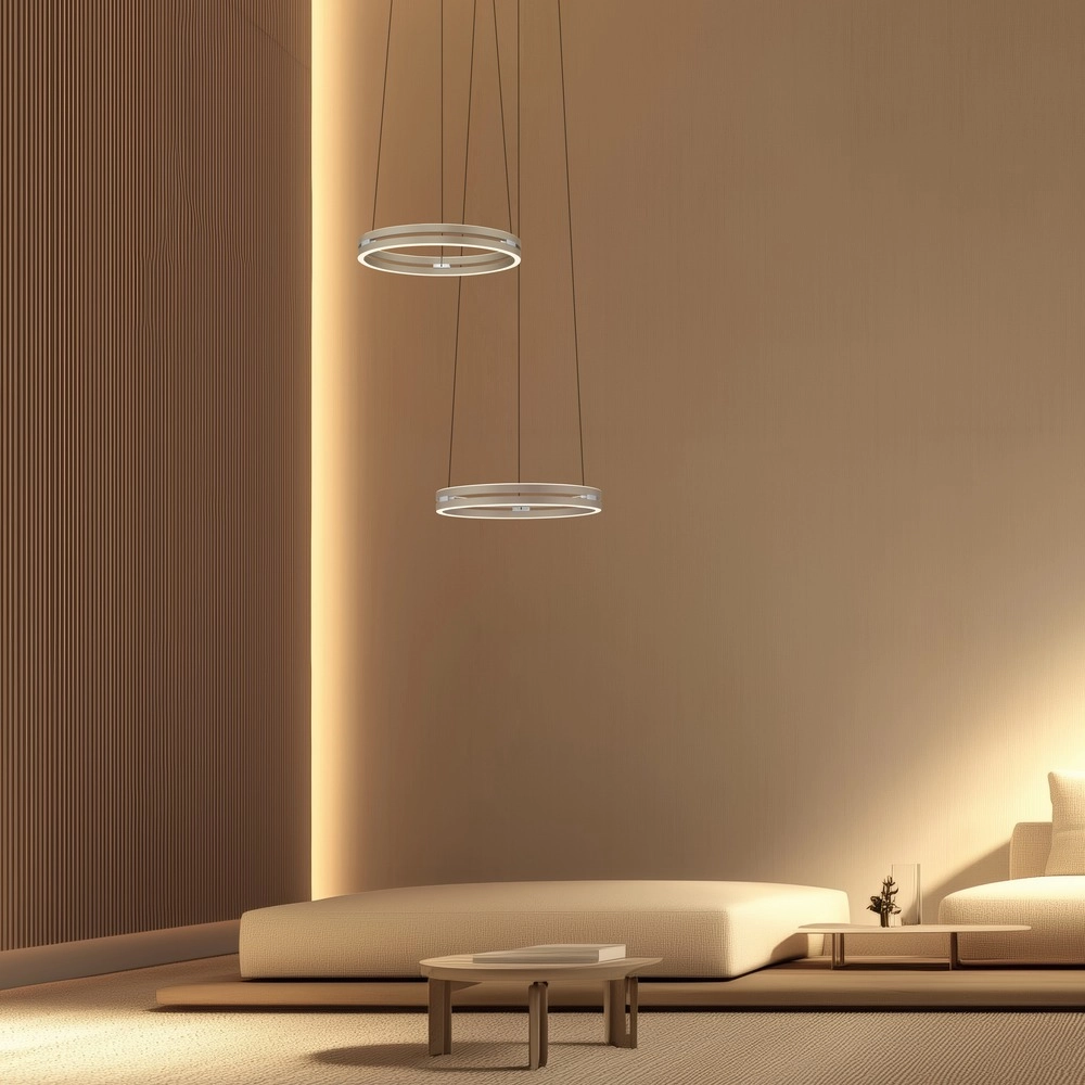 Kantoor hanglamp Pure E-Loop bronce - Ø 50cm Paul Neuhaus 4012248398357