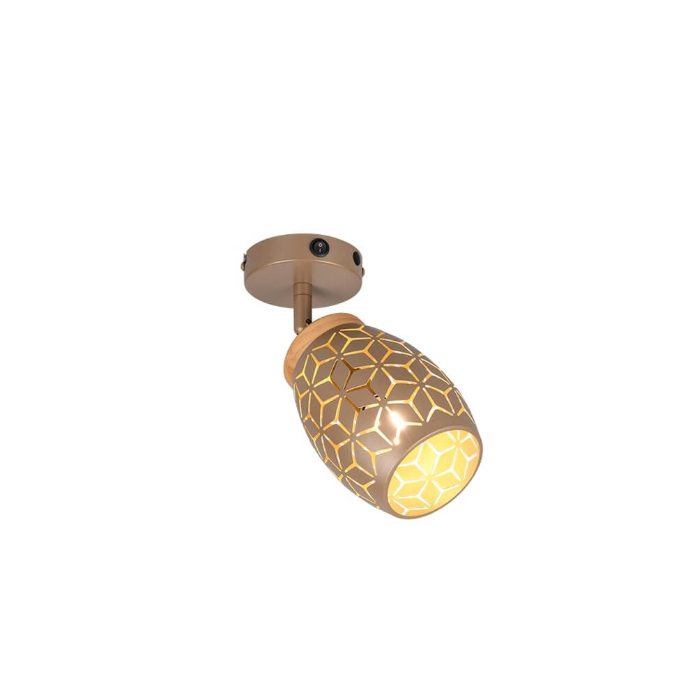 Opbouwspot Bidar koffiebruin Trio 4017807640656