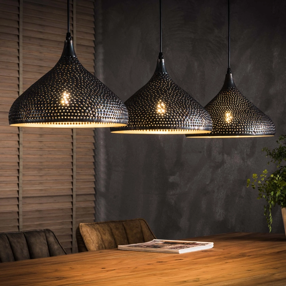 Gaatjes hanglamp Punch 3x E27