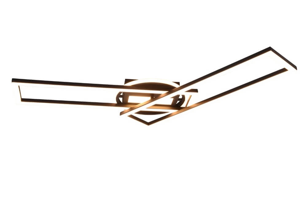 Verstelbare led plafondlamp Twister zwart Trio 4017807540581