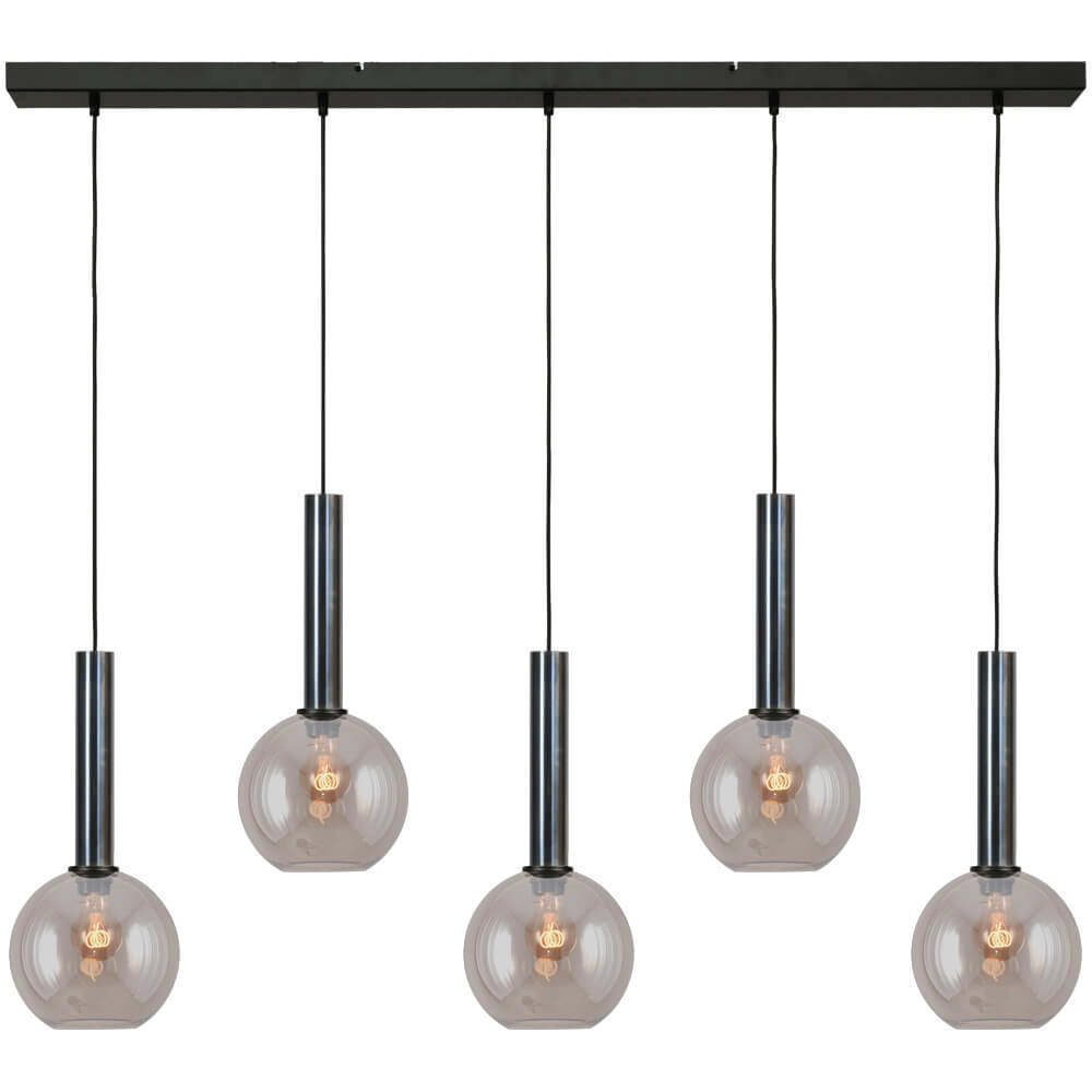 Hanglamp Bella 2 Dappled oil met goud glas Hanglamp Bella 2 Dappled oil met goud glas