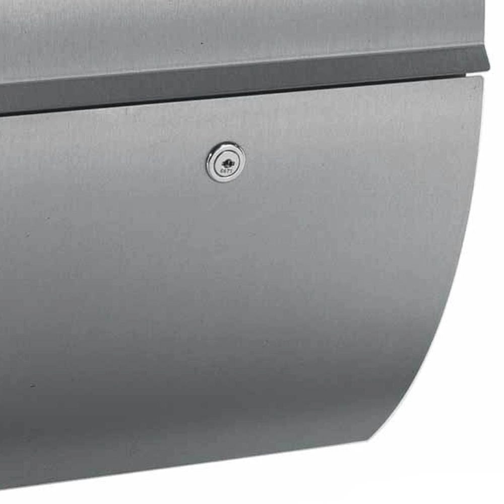 Rvs Brievenbus Letter design 54cm grijs Albert 4007235907551