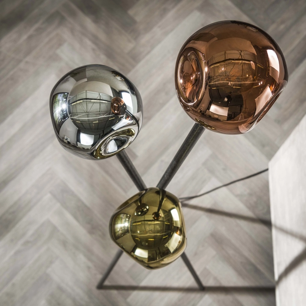 Tripod vloerlamp Molecule met glazen bollen Lyora 8716803512092
