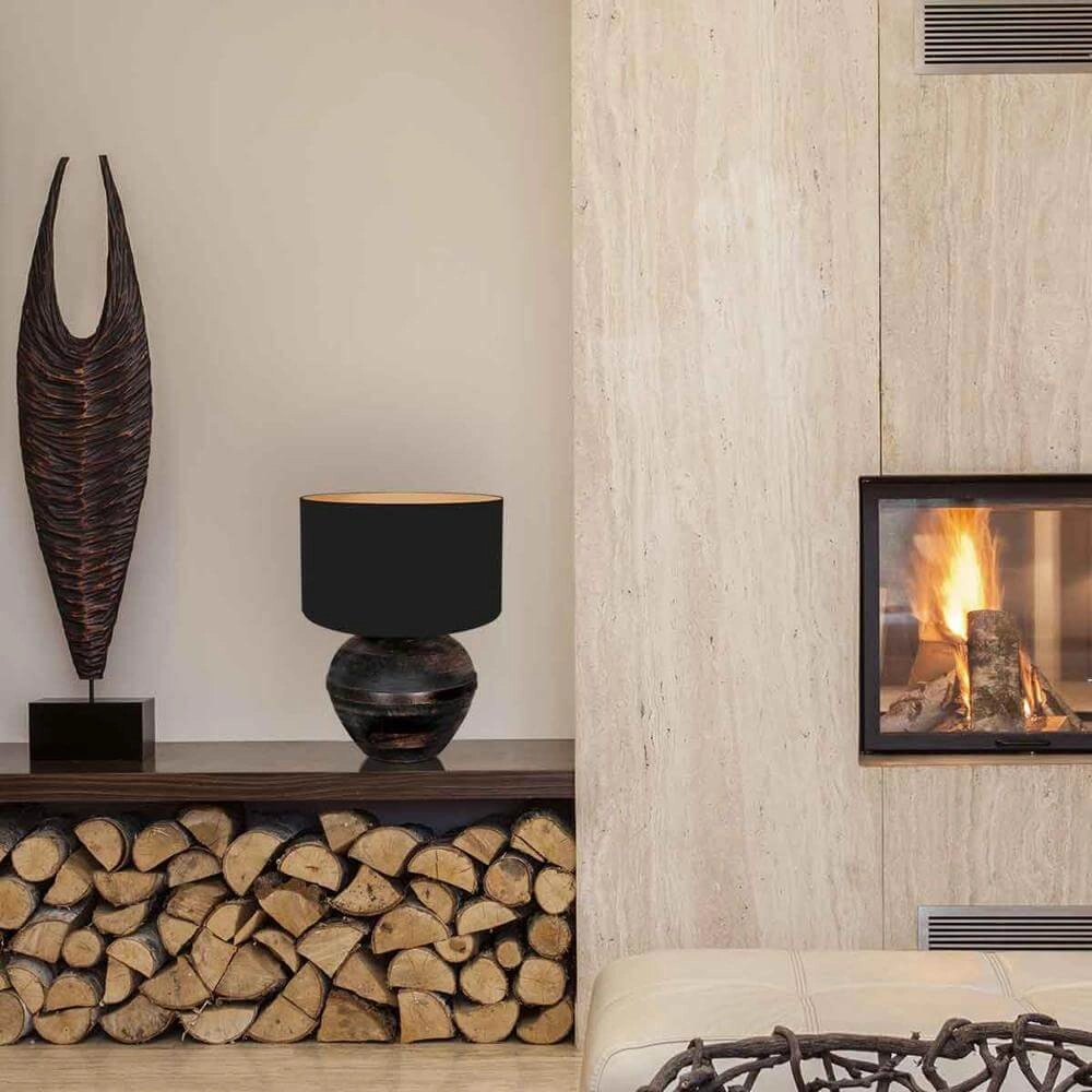 Tafellamp Lyons zwart Steinhauer 8712746175288