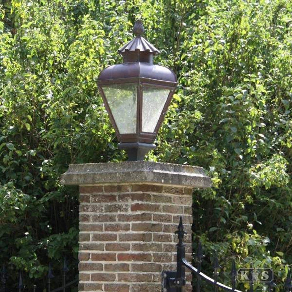 Koperen lantaarnlamp Jan vd Heijden 80cm koperbruin KS Verlichting 8714732144803