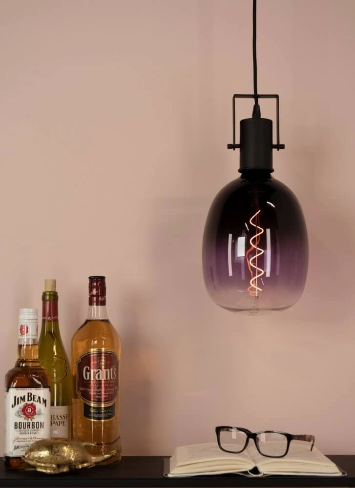 Zwarte landelijke hanglamp Calari Eglo 9002759310738