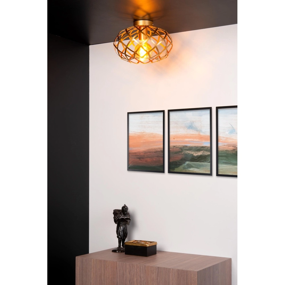 Plafondlamp Wolfram goud Lucide 5411212211293