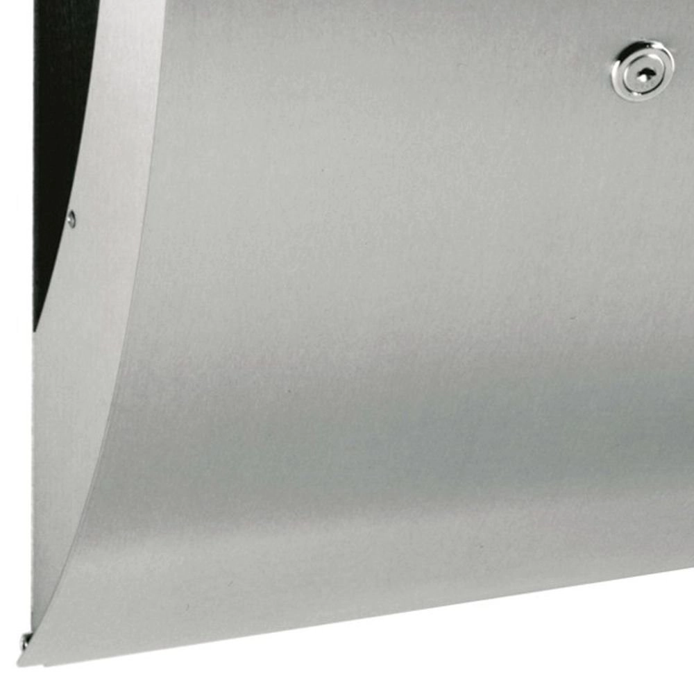 Rvs Brievenbus Letter design 42cm grijs Albert 4007235907858