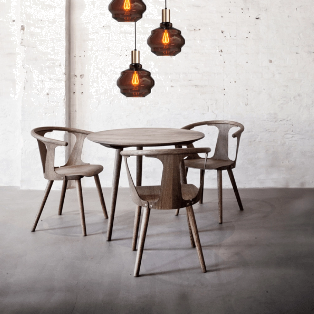 3-lichts vide hanglamp - goud - Porto met Ball red glazen - Ø 24cm Masterlight 8718121270708