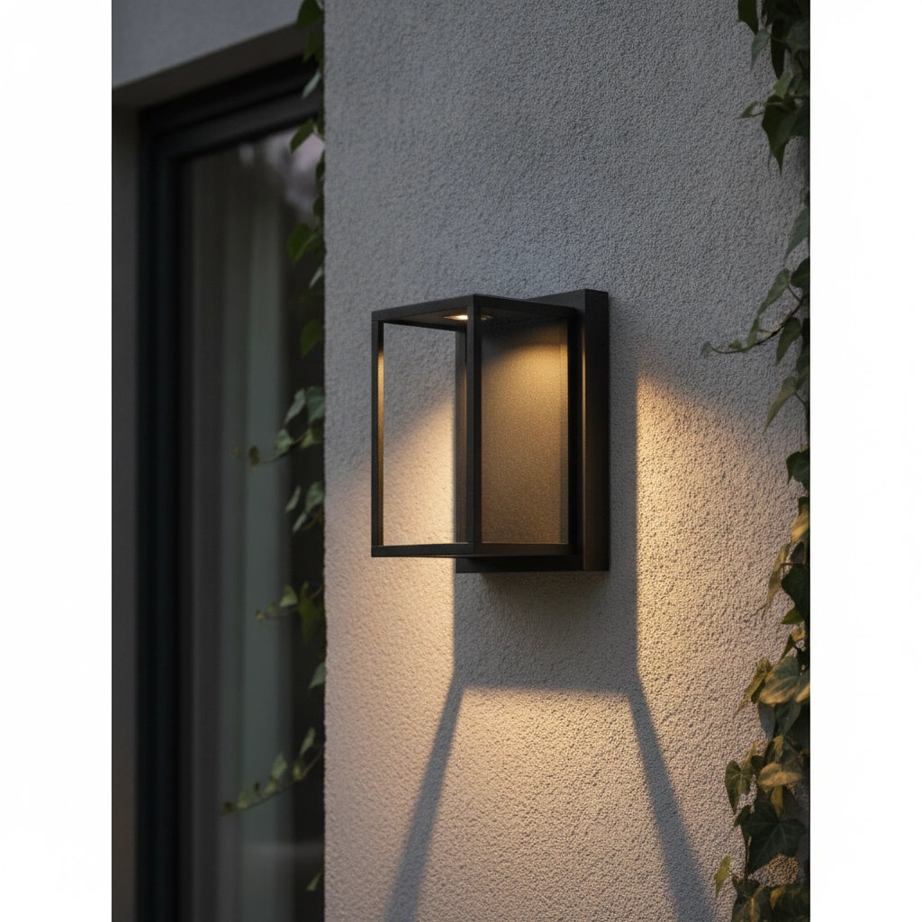 Zwarte wandlamp Prive 25cm