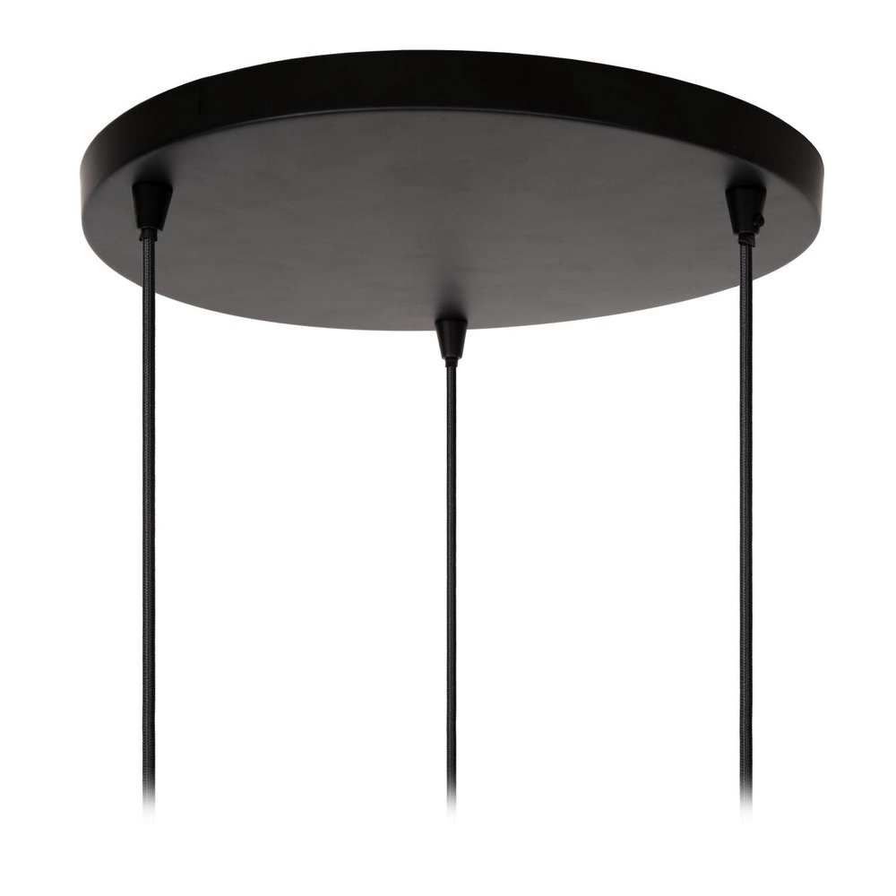 Design hanglamp Singala 3-lichts rond goud met wit Lucide 5411212251107