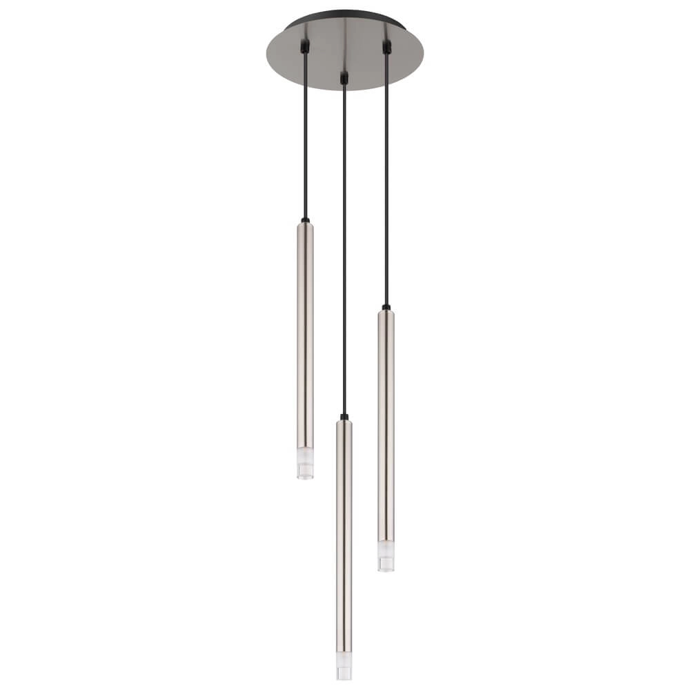 Design hanglamp Ryan 3-lichts nikkel Globo 9007371484041
