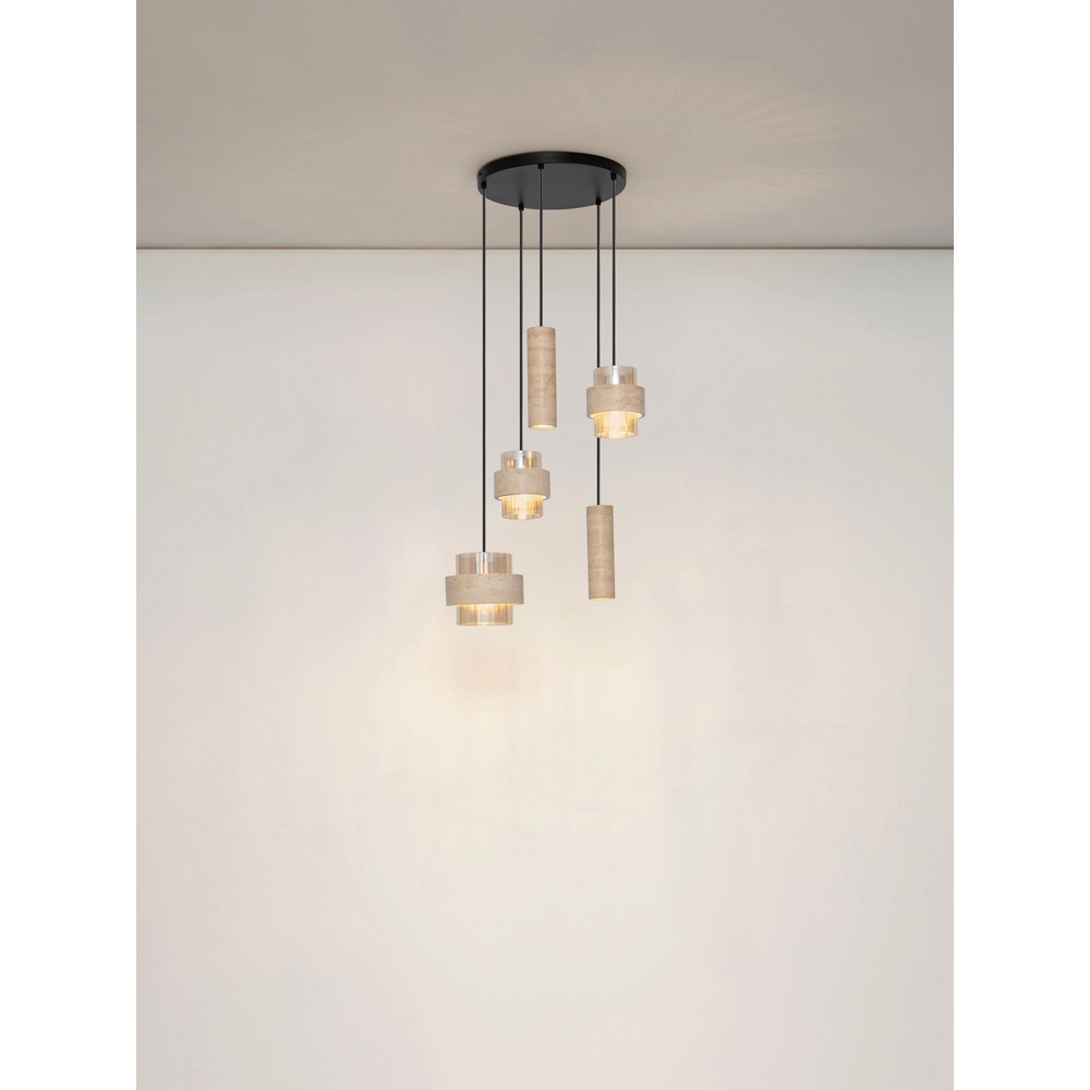Moderne hanglamp Melony zand bruin Lyora 5212063501256