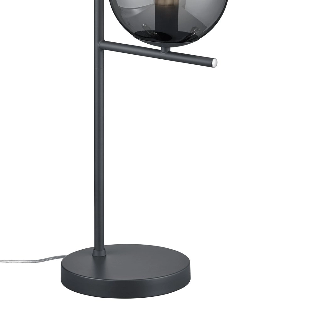 Tafellamp Pure 52cm antraciet met smoke Trio 4017807432992