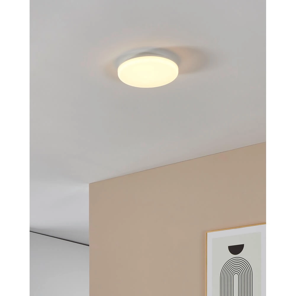 Ronde plafondlamp Castagneto Ø 26cm wit Eglo 9008606313204