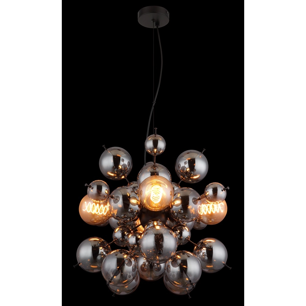Unieke hanglamp Udo smoke glas Ø 51cm Globo 9007371506170