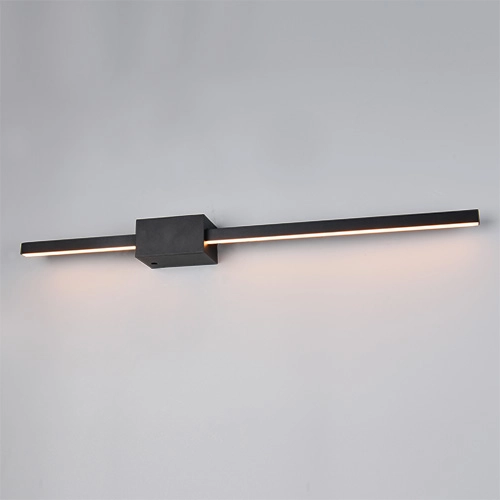 Moderne wandlamp Cassino zwart 70,5cm