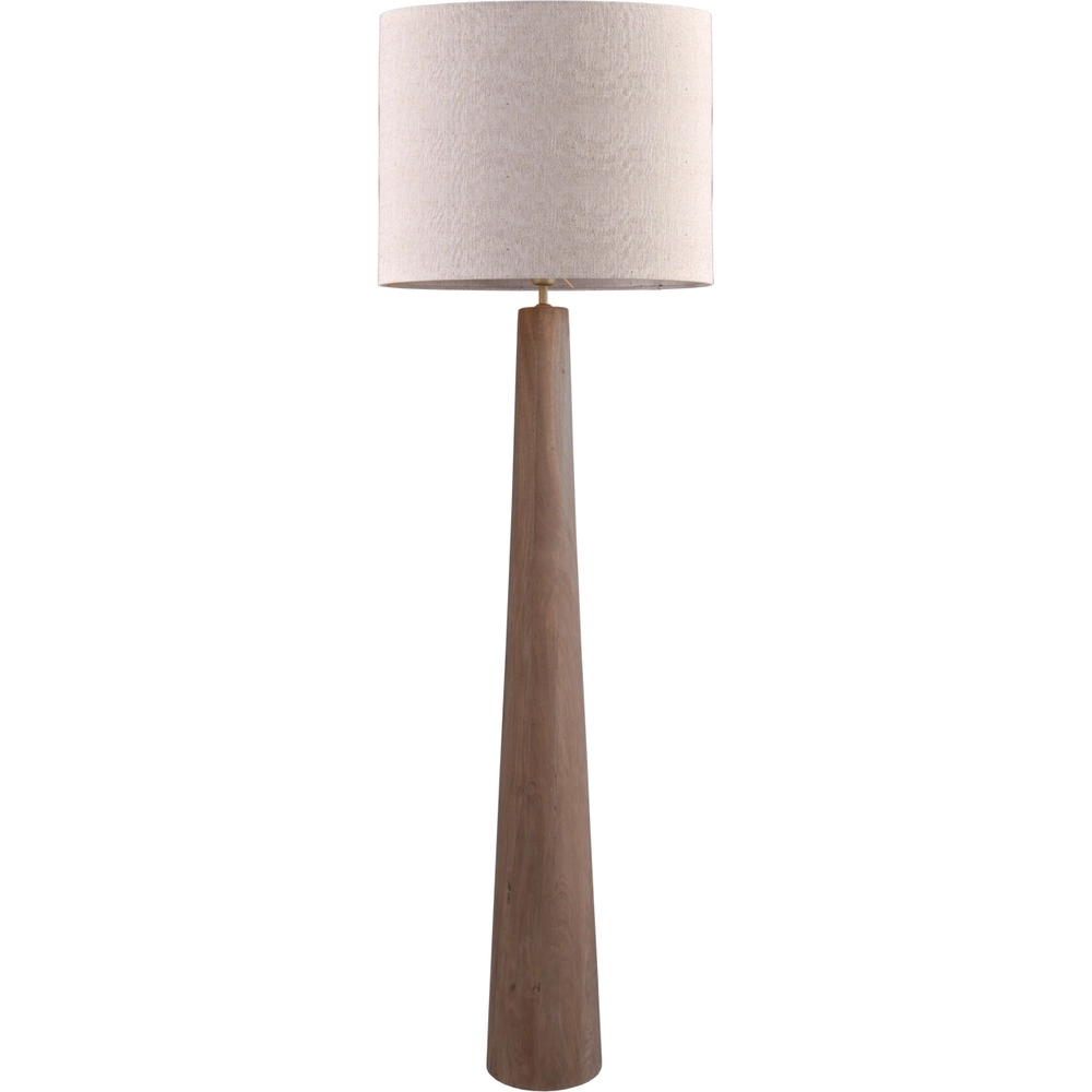 Japandi vloerlamp Woodie hout met natural