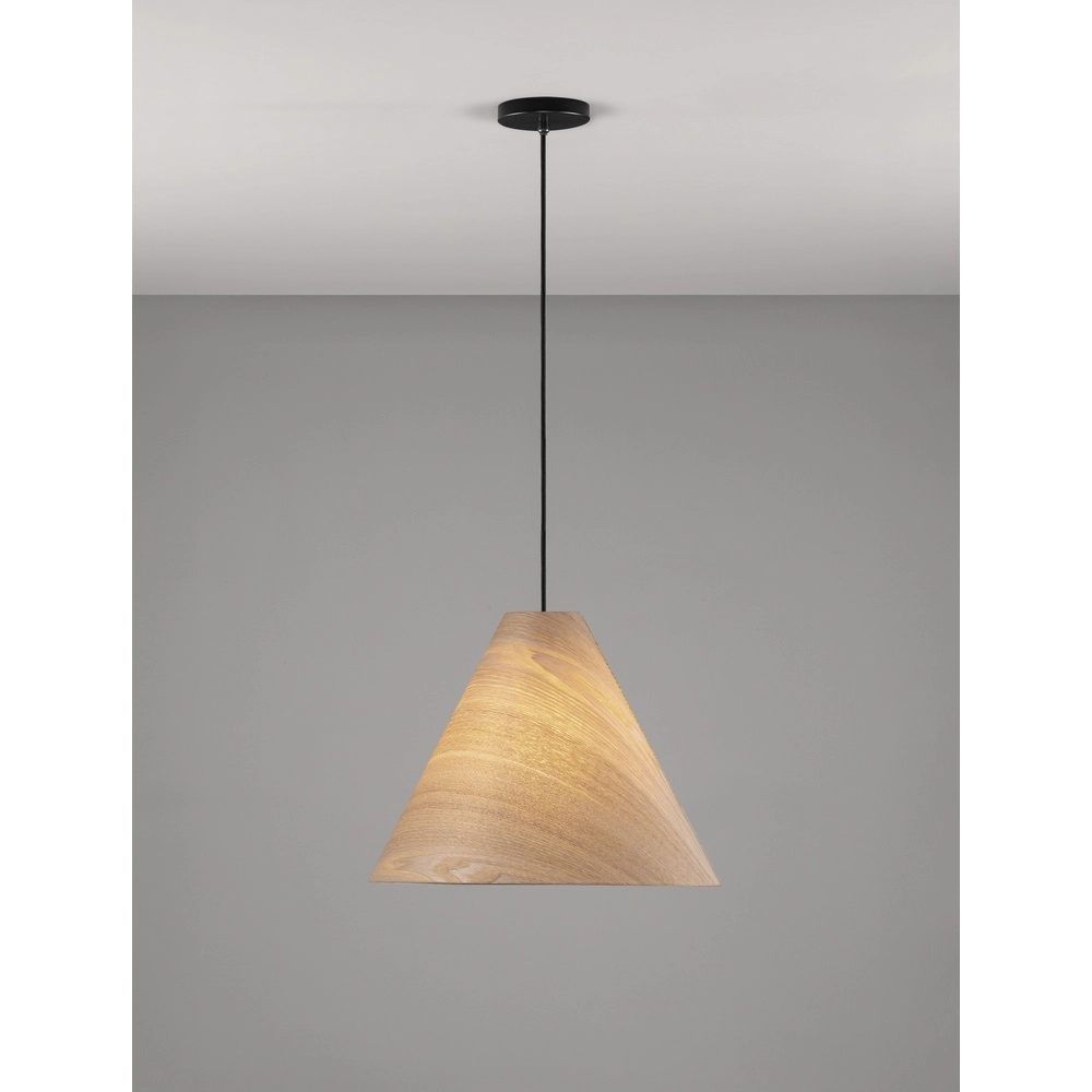 Houten hanglamp Elysian Ø 45cm