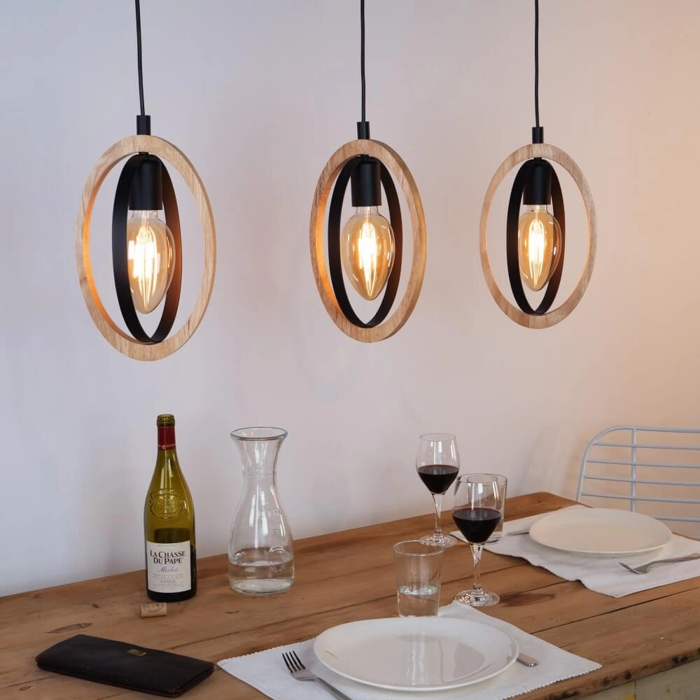 3-lichts hanglamp Basildon Eglo 9002759434625