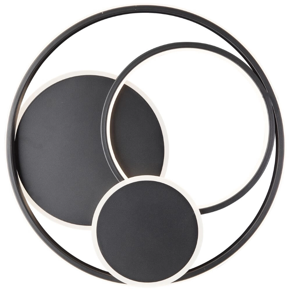 Dimbare plafondlamp Runda zwart Brilliant 4004353447396