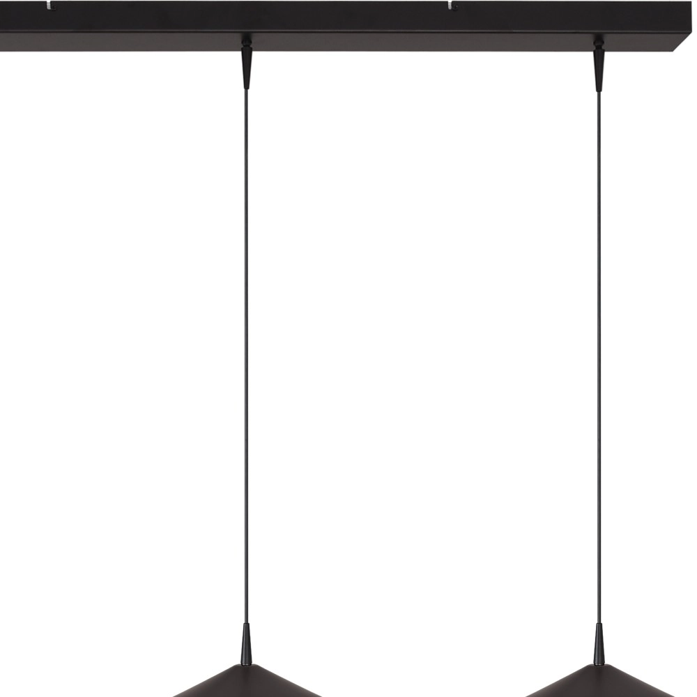 3-lichts hanglamp Ceppo zwart Ø 18cm Masterlight 8718121350875