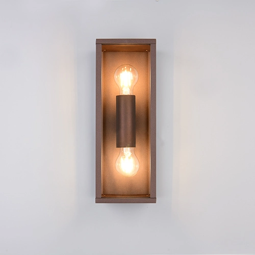 Moderne wandlamp Garonne M roestbruin Trio 4017807687392