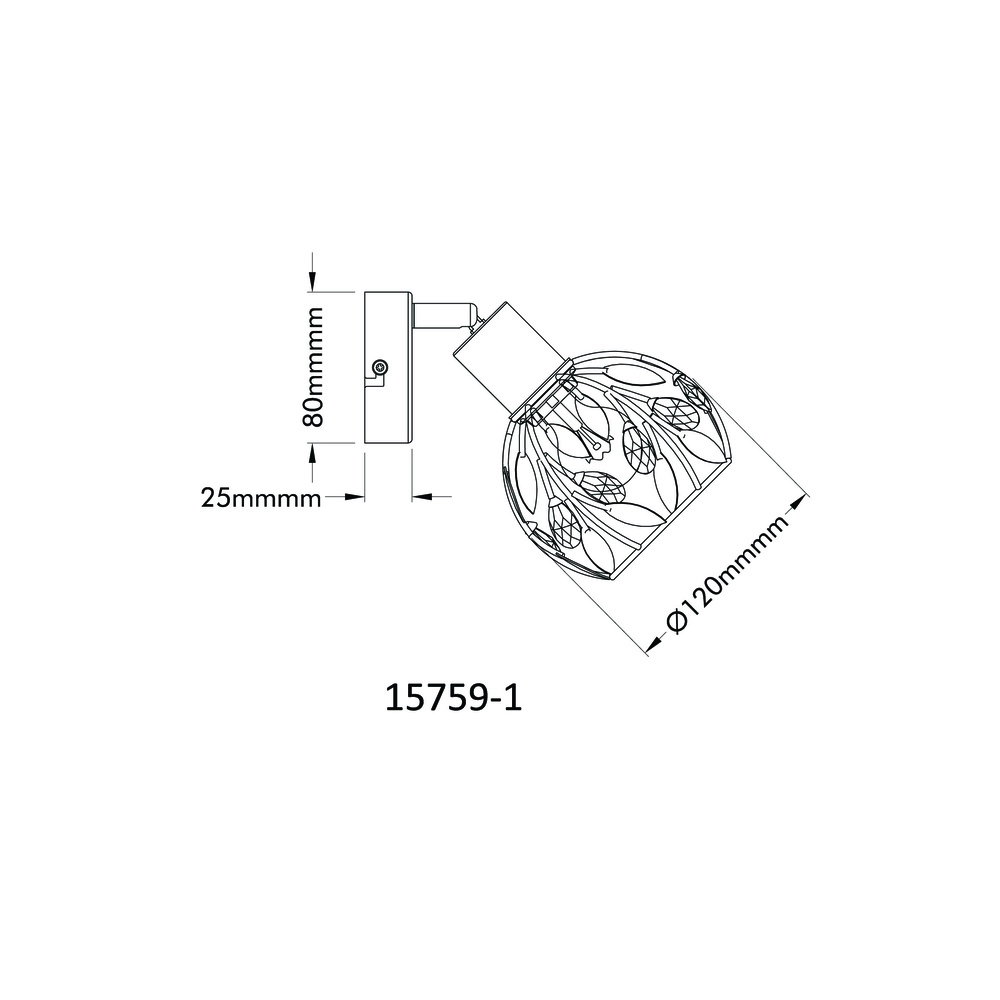 Landelijke wandlamp Mika zwart Globo 9007371522293