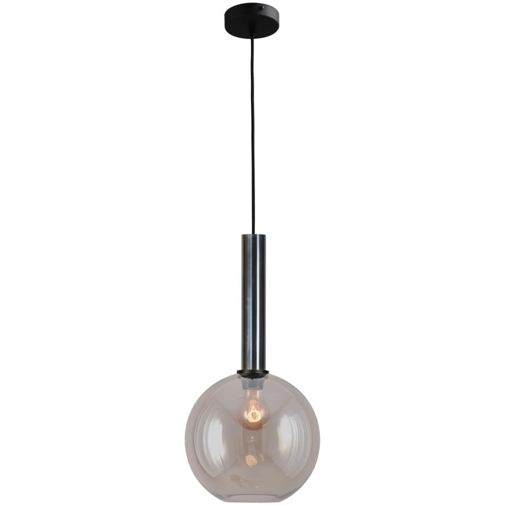 Hanglamp Ø 25cm Bella 2 Dappled oil met goud glas Hanglamp Ø 25cm Bella 2 Dappled oil met goud glas