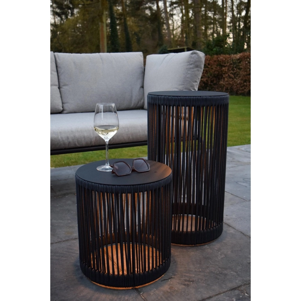 Oplaadbare vloerlamp Pingi zwart 36,5 x Ø 33,5cm Lucide 5411212061461