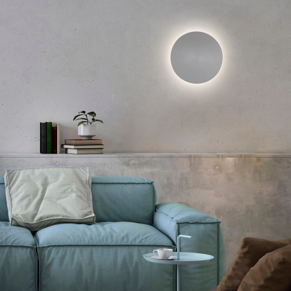 Design wandlamp Akku Puntua Ø 25cm grijs Paul Neuhaus 4012248372517