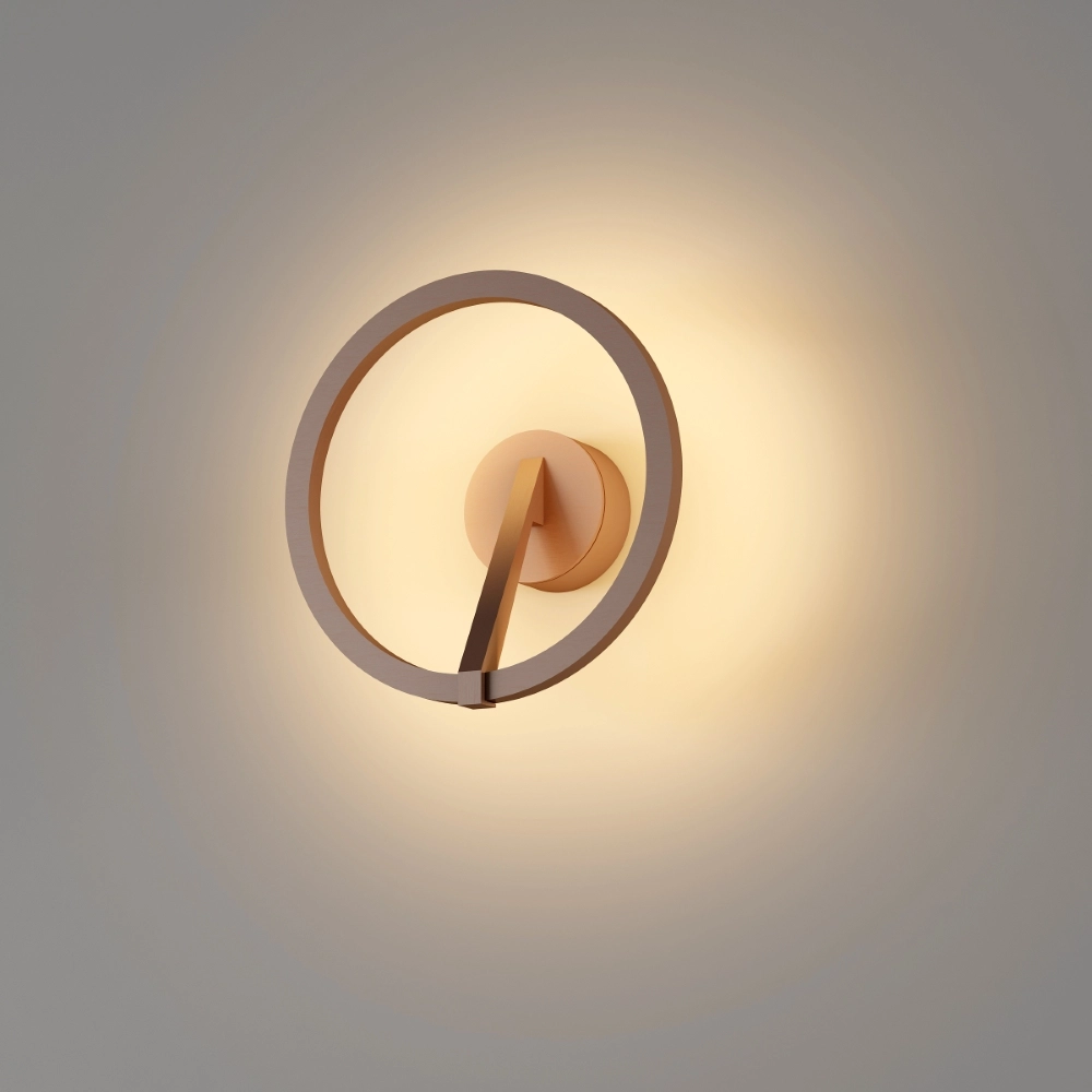 Design wandlamp Oregon Ø 22cm - Brons geborsteld