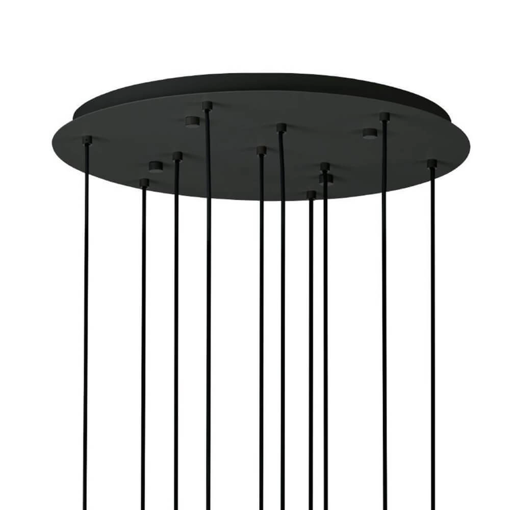 Ronde hanglamp Bernabeta zwart 10-lichts Stars of Light 9002759397081