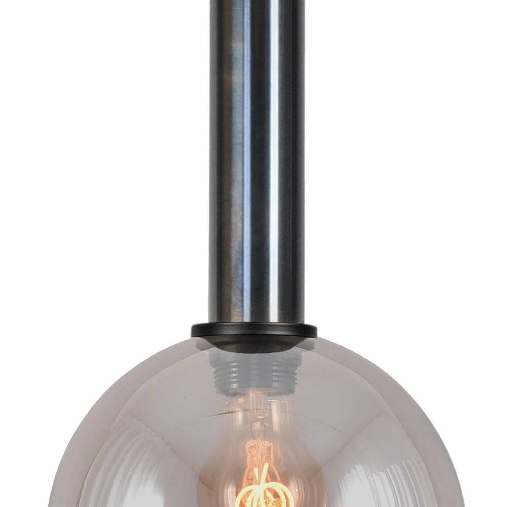 Hanglamp Ø 20cm Bella 2 Dappled oil met goud glas Masterlight 8718121334165